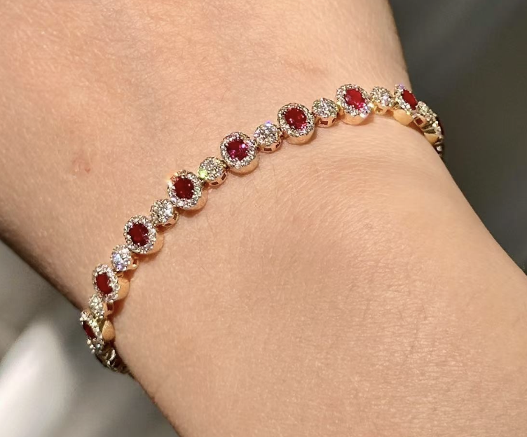 cubic zircon copper bracelet 10$