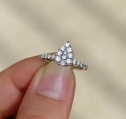 synthetic gem copper ring 9$